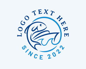 Ocean - Ocean Fishing Boat logo design
