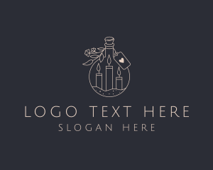 Home Decor - Candle Bottle Souvenir logo design