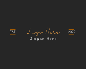 Simple Elegant Signature Logo