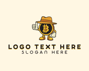 Bitcoin - Cryptocurrency Coin logo design