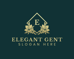 Elegant Botanical Flower logo design