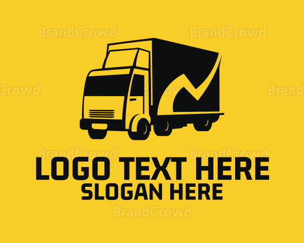 Lightning Bolt Truck Freight Logo