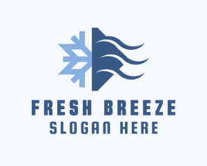 Breeze - Snowflake Cooling Breeze logo design