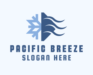 Snowflake Cooling Breeze logo design