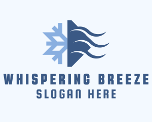 Snowflake Cooling Breeze logo design