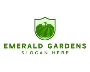 Garden Landscaping Field logo design