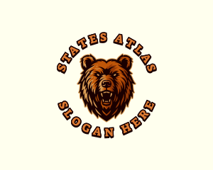 California Grizzly Bear logo design