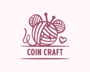 Crochet Crafts Knitting logo design