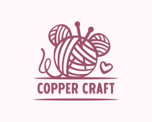 Crochet Crafts Knitting logo design