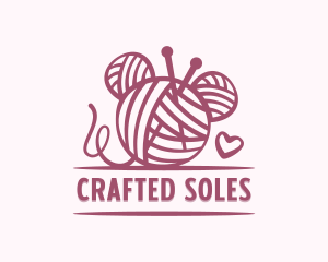 Crochet Crafts Knitting logo design