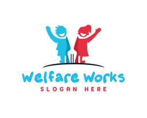 Welfare - Children Fork Welfare logo design
