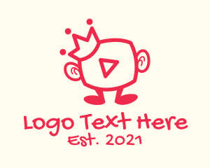 Social Media - Media Vlogger King logo design