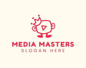 Media - Media Vlogger King logo design