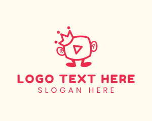 Online - Media Vlogger King logo design
