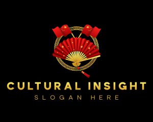 Asian Hand Fan logo design