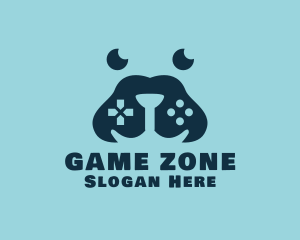 Dog Snout Gaming Controller logo design