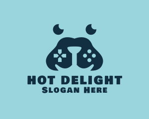 Dog Snout Gaming Controller logo design