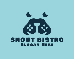 Snout - Dog Snout Gaming Controller logo design