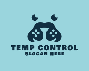 Dog Snout Gaming Controller logo design