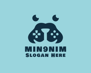 Dog Snout Gaming Controller logo design