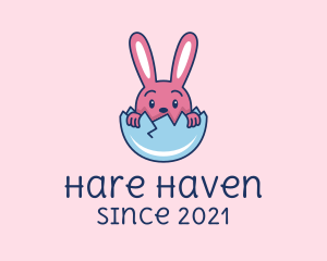 Baby Easter Rabbit Egg  logo design