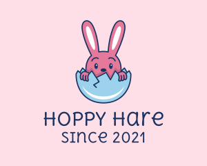 Baby Easter Rabbit Egg  logo design