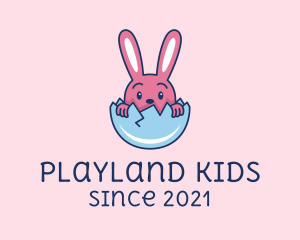 Baby Easter Rabbit Egg  logo design