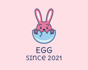 Baby Easter Rabbit Egg  logo design