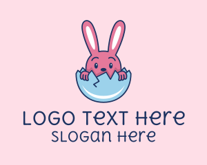 Baby Easter Rabbit Egg  Logo