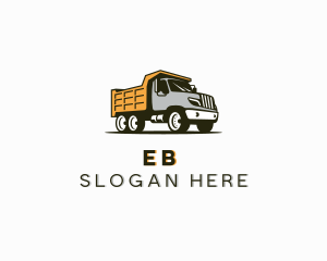 Freight - Cargo Dump Truck logo design