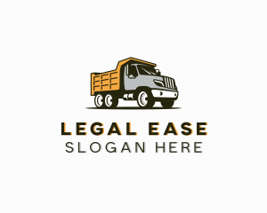 Delivery - Cargo Dump Truck logo design