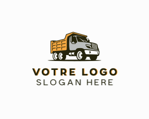 Logistics - Cargo Dump Truck logo design