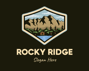 Rocky - Outdoor Cabin Lodge logo design