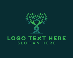 Tree - Agriculture Tree Hand logo design