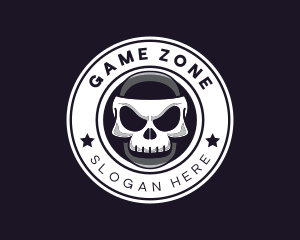 Skull Mask Gaming logo design