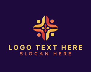 Society - People Support Organization logo design