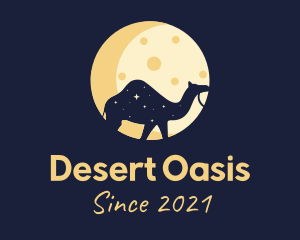 Camel - Night Camel Moon logo design