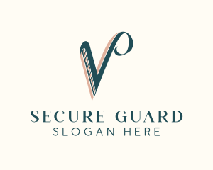 Elegant Boutique Stylist Letter V Logo