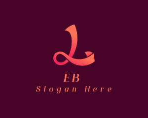 Fashion Ribbon Letter L Logo