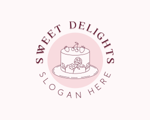 Sweet Baking Cake logo design