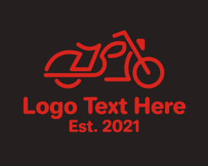 Bold - Bold Red Motorbike logo design