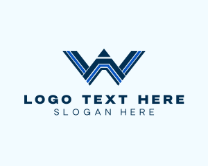Corporation - Pencil Business Letter W logo design