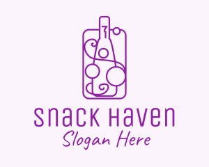 Minimalist Liquor Bottle logo design