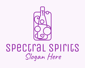 Minimalist Liquor Bottle logo design