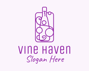 Minimalist Liquor Bottle logo design