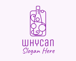 Wine - Minimalist Liquor Bottle logo design