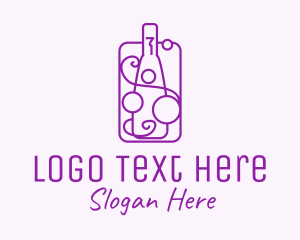 Gin - Minimalist Liquor Bottle logo design