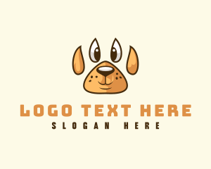 Pup - Paw Doggy Pet logo design