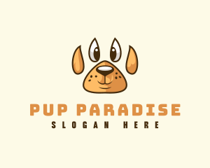 Pup - Paw Doggy Pet logo design