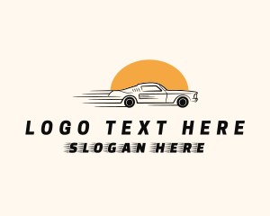 Road Trip - Fast Supercar Racing logo design